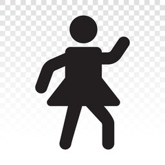 person walking / walk foot -flat icon for apps or websites