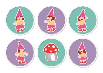 Collection of girl with various expressions