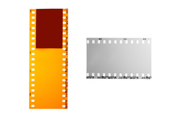 (35 mm.) film collections frame.With white space.film camera.