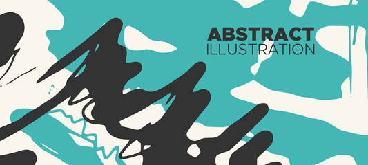 Artistic creative universal cards. Hand Drawn textures.