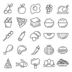 Collection of food items