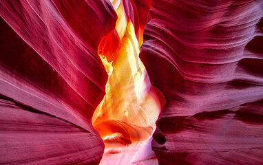 Antelope Canyon, Navajo Sandstone.Antelope Canyon / Arizona / USA: Circa May 2010.