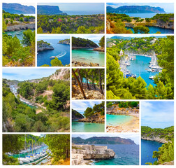 Calanque between Marseille and Cassis, Provence, France