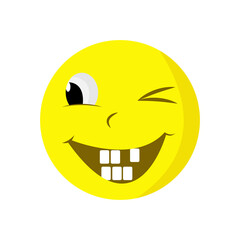 Emoticon icon illustration