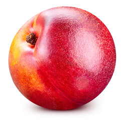 Peach fruits isolated on white background