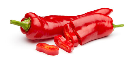 Red Pepper Isolated on White Background