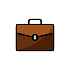 brief case - bag icon vector design template