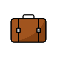 brief case - bag icon vector design template
