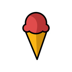 ice cream - food icon vector design template