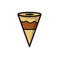 ice cream - food icon vector design template