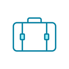 brief case - bag icon vector design template