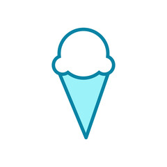 ice cream - food icon vector design template