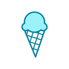 ice cream - food icon vector design template