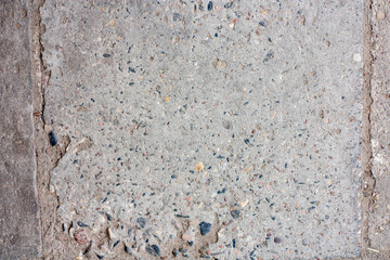 Texture of Old paving slabs. on a pavement sidewalk