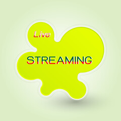 Live streaming created freeform banner