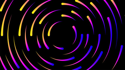 circle line purple colorful for modern background, light neon effect motion with line mixed color, glowing light circle graphic for wallpaper, art line swirl shine color for technology digital concept
