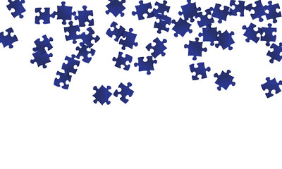 Game conundrum jigsaw puzzle dark blue parts 