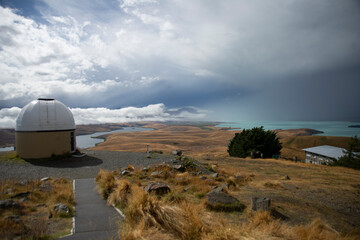 Clouds Mt John observatory summit