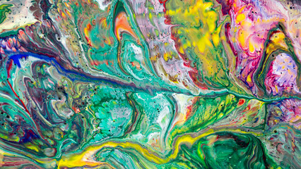 Acrylic colors painting abstract background