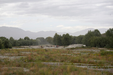 Lake Tekapo shore landscape scene