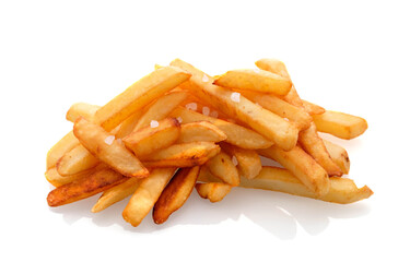 French fries isolated on white. American fries