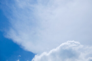 soft focus cloud and blue sky in the shiny day
