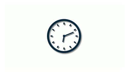 New aqua dark 3d clock icons,clock animation,2 hours clock icon