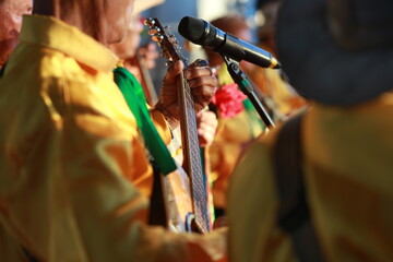 Black man with a guitar