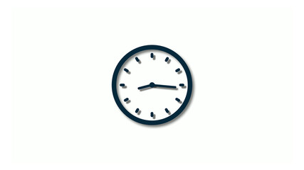 New aqua dark 3d clock icons,clock animation,2 hours clock icon