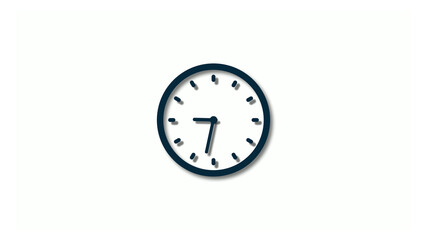 New aqua dark 3d clock icons,clock animation,2 hours clock icon