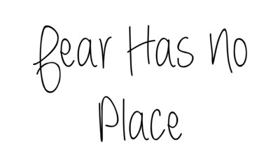 Fear has no place, Christian faith, Typography for print or use as poster, card, flyer or T Shirt 