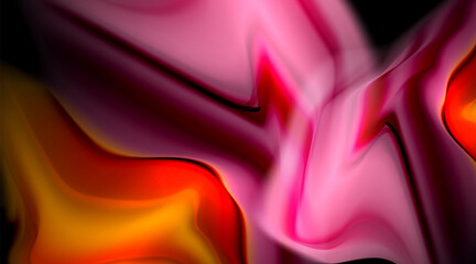 Obraz premium Liquid colors fluid gradients on black background