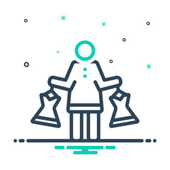 Mix icon for dress shopping