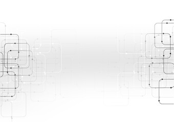 vector white background abstract technology communication data Science