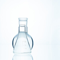 The glass bulb. Chemical flask. Chemical vessels. Glassware.