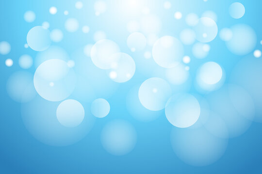 Abstract Blue Background with Bokeh Light effect