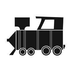 Vector illustration of train and old icon. Graphic of train and steam stock vector illustration.