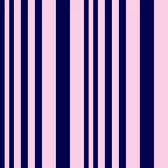 Wall murals Vertical stripes Pink and Navy Stripe seamless pattern background in vertical style - Pink and Navy vertical striped seamless pattern background suitable for fashion textiles, graphics
