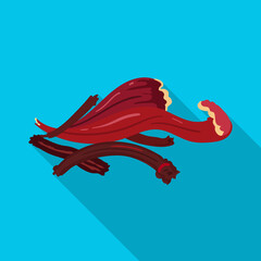 Vector illustration of rose and hibiscus symbol. Web element of rose and flower stock symbol for web.