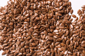 Flax seeds close-up. Flax Seed Texture Macro