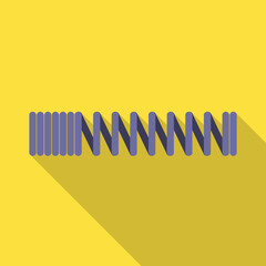 Vector design of coil and metal icon. Web element of coil and steel stock symbol for web.