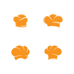 Set of Chef hat logo template vector icon
