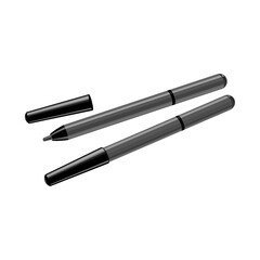 Isolated object of eyeliner and contour symbol. Web element of eyeliner and pencil stock symbol for web.