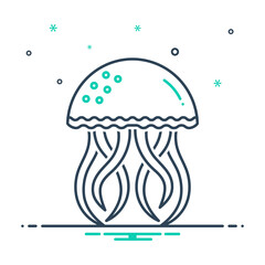 Mix icon for jellyfish