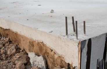 Casting of concrete posts for fixing posts