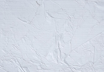 Old eco paper kraft,White crumpled paper pattern and texture for background.