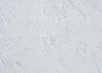 Old eco paper kraft,White crumpled paper pattern and texture for background.