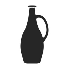 Sunflower oil vector icon.Black vector icon isolated on white background sunflower oil.