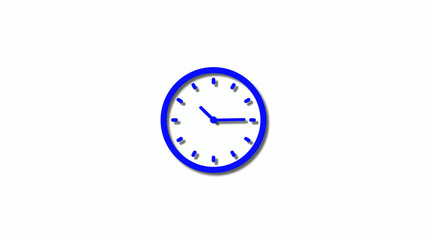 New 3d blue clock isolated on white background,New 3d clock icon
