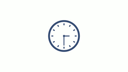 Amazing counting down clock icon on white background,clock image